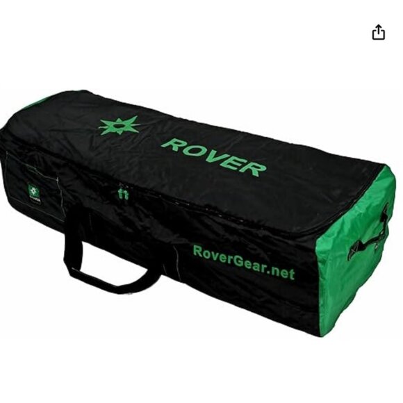 McLean Stroller Gate Check Bag, Black and Green - Picture 9 of 10